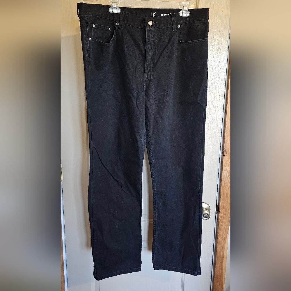George Regular 38x32 Black Jeans